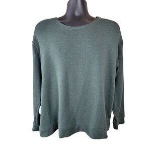 Orvis Mens Size XL Green Pullover Crewneck Sweater Long Sleeve Thermal‎ Outdoor